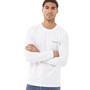 JACK AND JONES Mens Berg Long Sleeve T-Shirt White