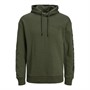 JACK AND JONES Sweats à Capuche Mono Homme Kaki
