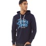 JACK AND JONES Mens List Sweat Hoodie Navy Blazer
