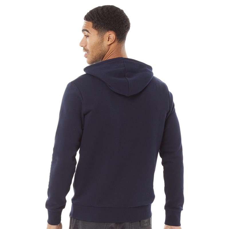JACK AND JONES Mens List Sweat Hoodie Navy Blazer