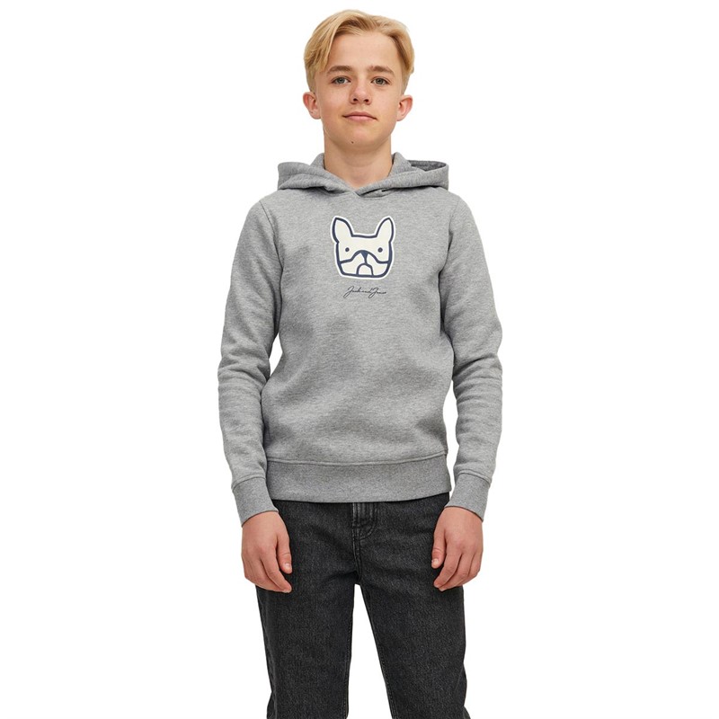 JACK AND JONES Jungen Comrade Kapuzenpullover Hellgraumeliert