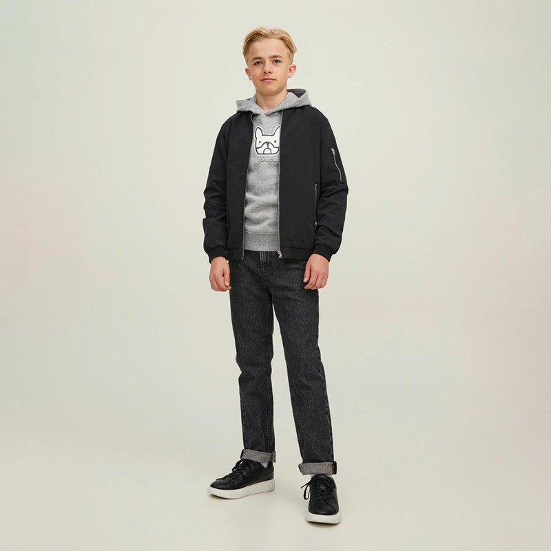 JACK AND JONES Jungen Comrade Kapuzenpullover Hellgraumeliert