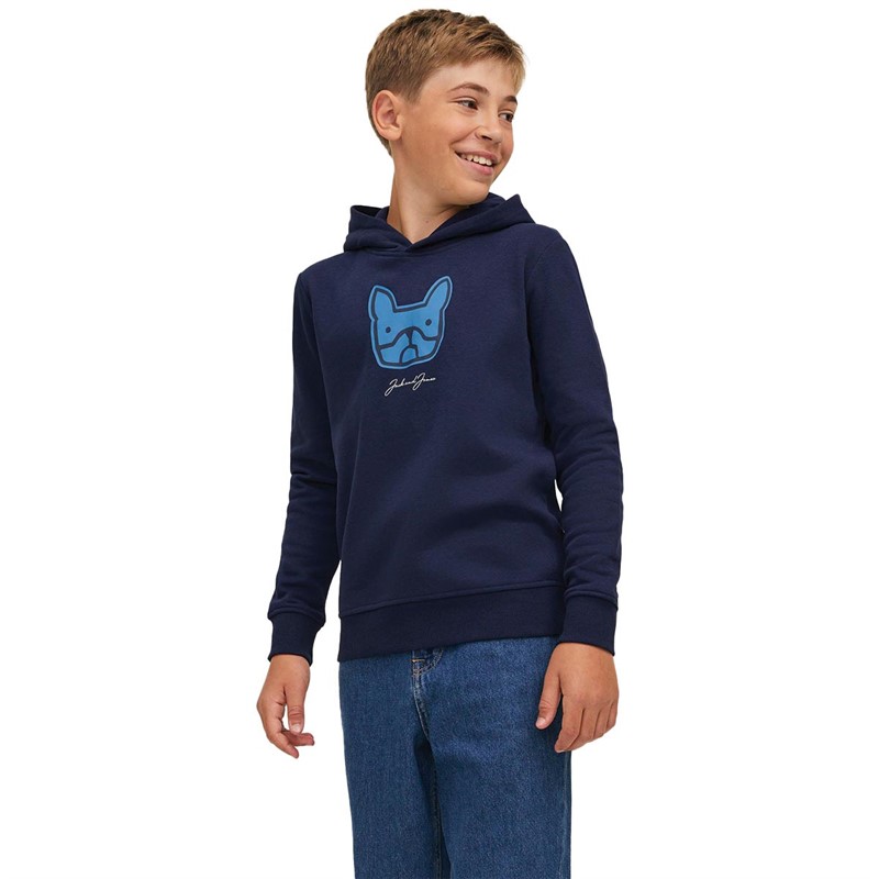 JACK AND JONES Jongens Comrade Hoodies Marineblauw