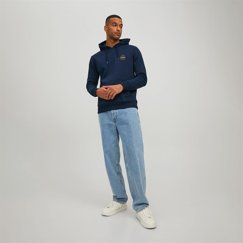JACK AND JONES Heren Arthur Hoodies Marineblauw
