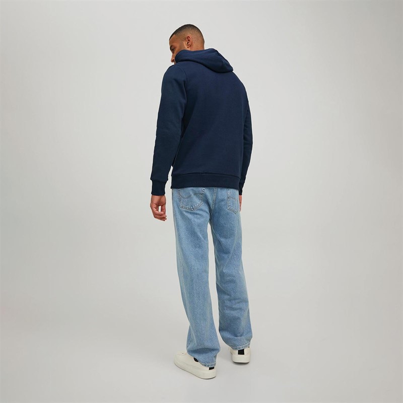 JACK AND JONES Heren Arthur Hoodies Marineblauw