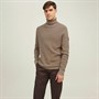 JACK AND JONES Herre Waffle Rullekrave Beige