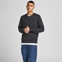 JACK AND JONES Pull à Col V Orton Homme Anthracite
