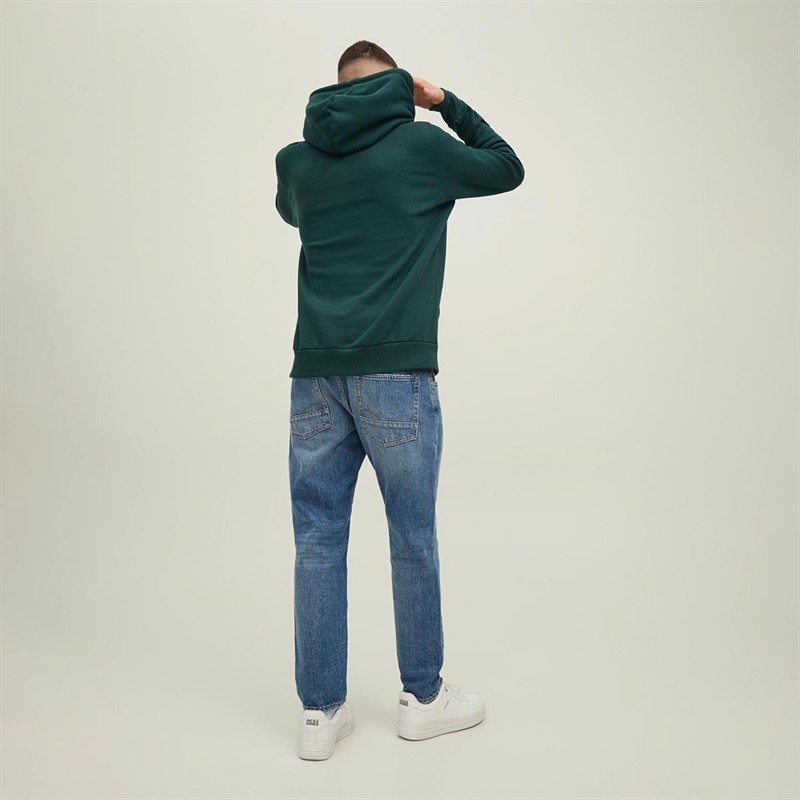 JACK AND JONES Sweats à Capuche Homme Vert Bouteille