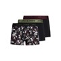 JACK AND JONES Herre Flower Boxer shorts Sort