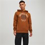 JACK AND JONES Herre Logo Hættetrøjer Orange-Brun