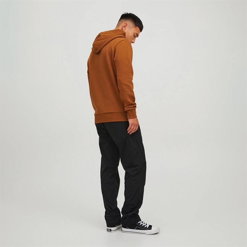 JACK AND JONES Herre Logo Hættetrøjer Orange-Brun