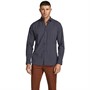 JACK AND JONES Heren Blackpool Stretch Overhemden met lange mouwen Donkerblauw