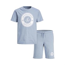 JACK AND JONES Kids Jwhnew Tom T-Shirt And Shorts Set Faded Denim