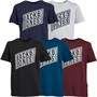 JACK AND JONES Boys Net Five Pack T-Shirts White/Navy Blazer/Sailor Blue/Black/Port Royale