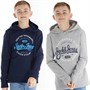 JACK & JONES Boys Mikk Two Pack Hoodies Navy Blazer/Light Grey Marl