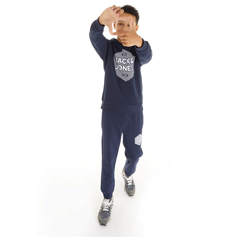 JACK AND JONES Boys Stein Tracksuit Navy Blazer