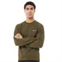 JACK AND JONES Mens Hide Crew Neck Sweatshirt Forest Night