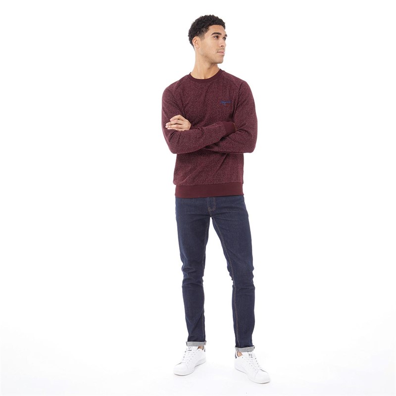 JACK AND JONES Mens Hide Crew Neck Sweatshirt Port Royale