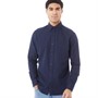 JACK AND JONES Herren Brook Grindle Hemd mit langem Arm Navy