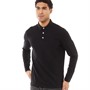 JACK AND JONES Mens Paulos Long Sleeve Polo Black