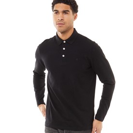 【激安】 AND JACK Buy JONES Black Polo Sleeve Long Paulos Mens メンズウェア