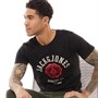 JACK AND JONES Mens Logo T-Shirt Black