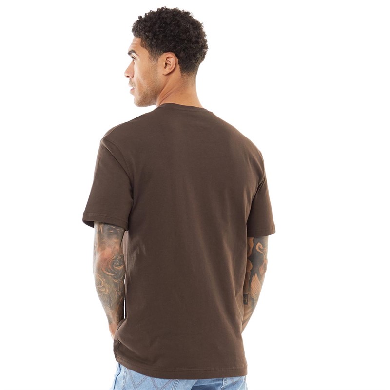 Tee shirt hot sale homme marron
