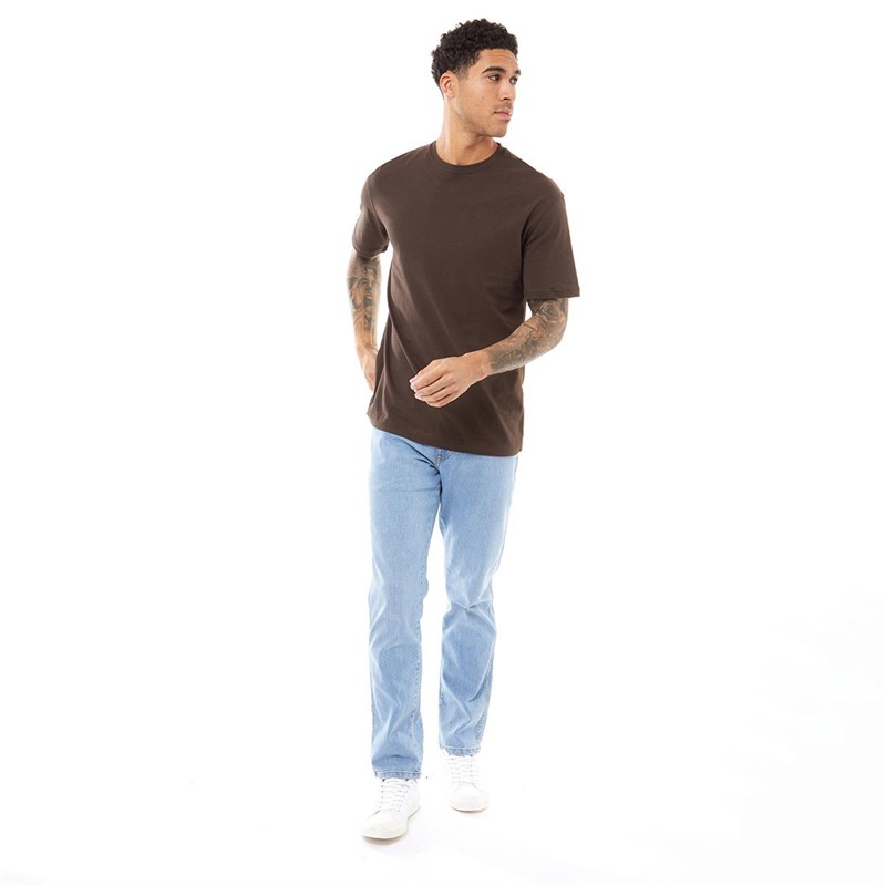 JACK AND JONES Herre Relaxed T-shirts Brun