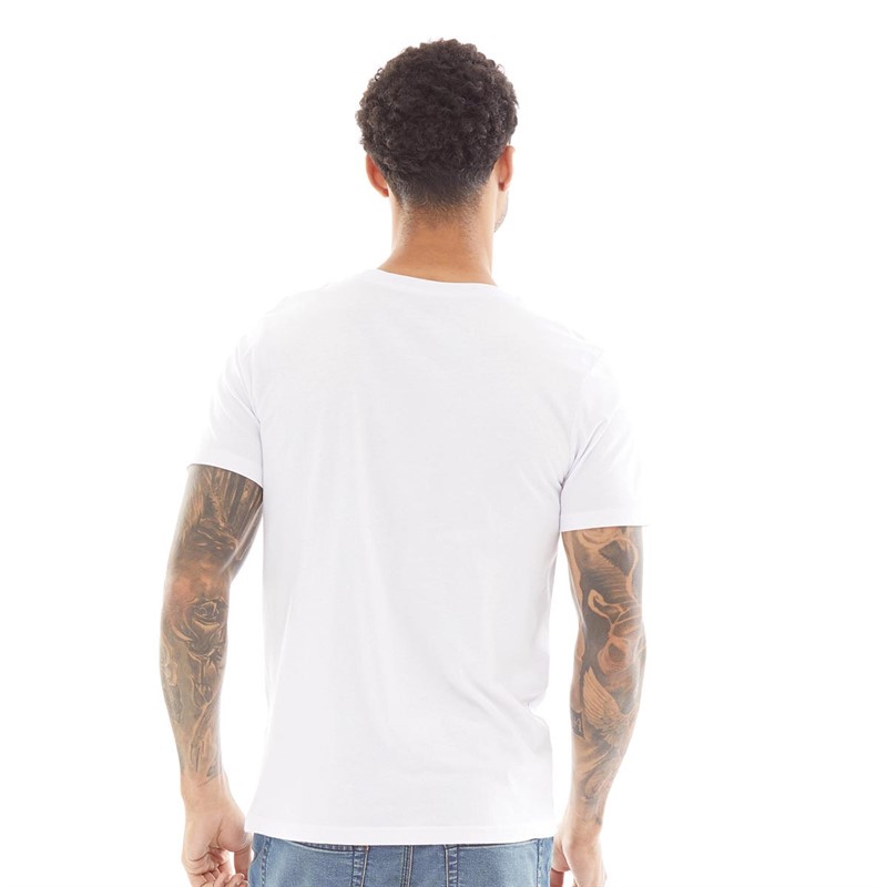 JACK AND JONES Mens Logan T-Shirt White