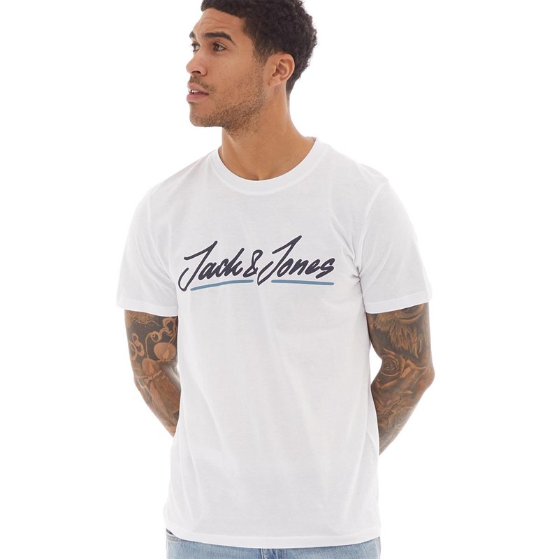 JACK AND JONES T-Shirts Reset Homme Blanc