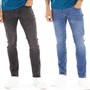 JACK & JONES Jeans Herren Glenn Sq354/327 2er-Pack Blau/Schwarz