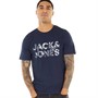 JACK AND JONES T-Shirts Tech Logo Homme Bleu Marine