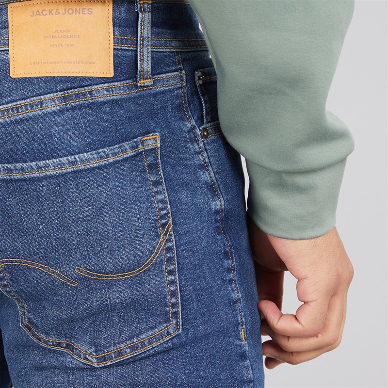 JACK & JONES Glenn jeansy o kroju „slim fit” dla niego kolor niebieski