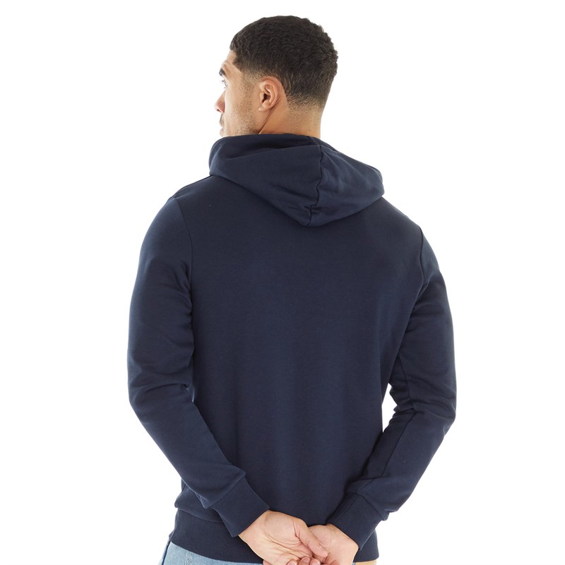 Buy JACK AND JONES Mens Tech Logo Hoodie Navy Blazer