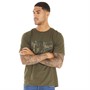JACK AND JONES Herre Tech Logo T-shirts Mørk Khaki
