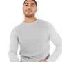 JACK & JONES Pullover Homme en Tricot Col Rond Gris Clair