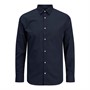 JACK AND JONES Jongens Joseph Overhemden met lange mouwen Marineblauw