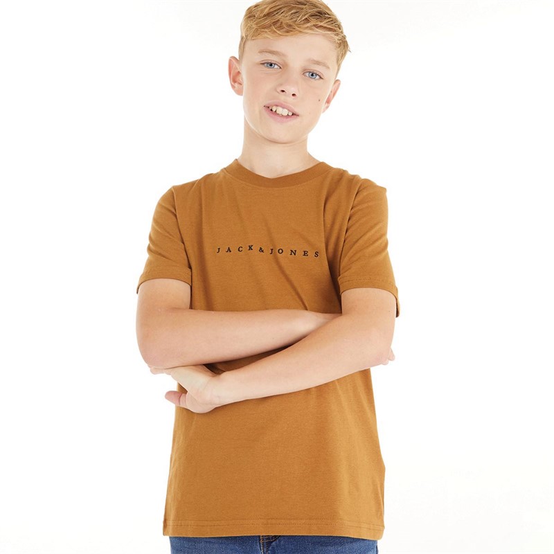 JACK AND JONES T-Shirts Copenhagen Garçon Marron