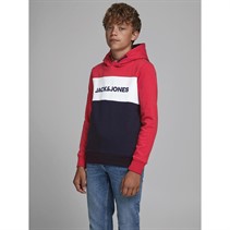 JACK AND JONES Drenge Jjelogo Blocking Hættetrøjer Rød