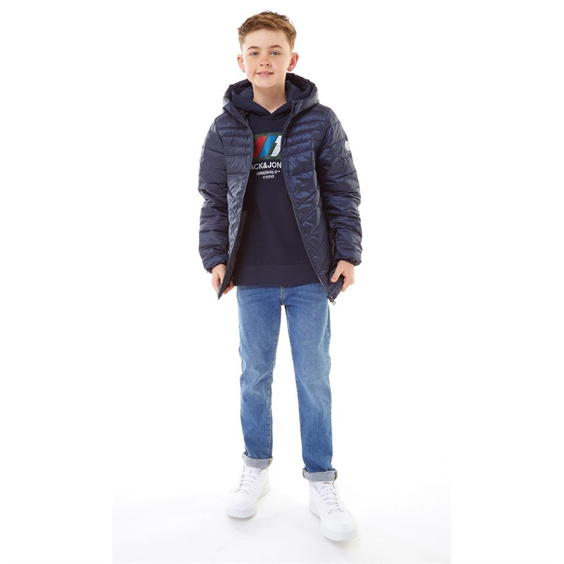 JACK AND JONES Vestes Puffa Jjehero Garçon Bleu Marine