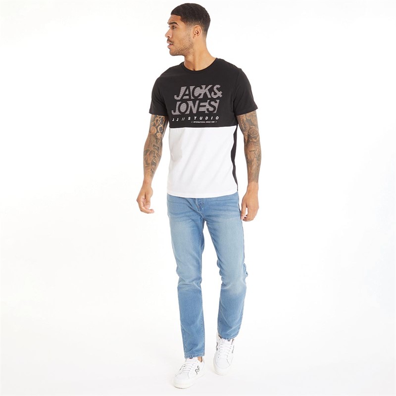 JACK AND JONES Mens Marco T-Shirt Black