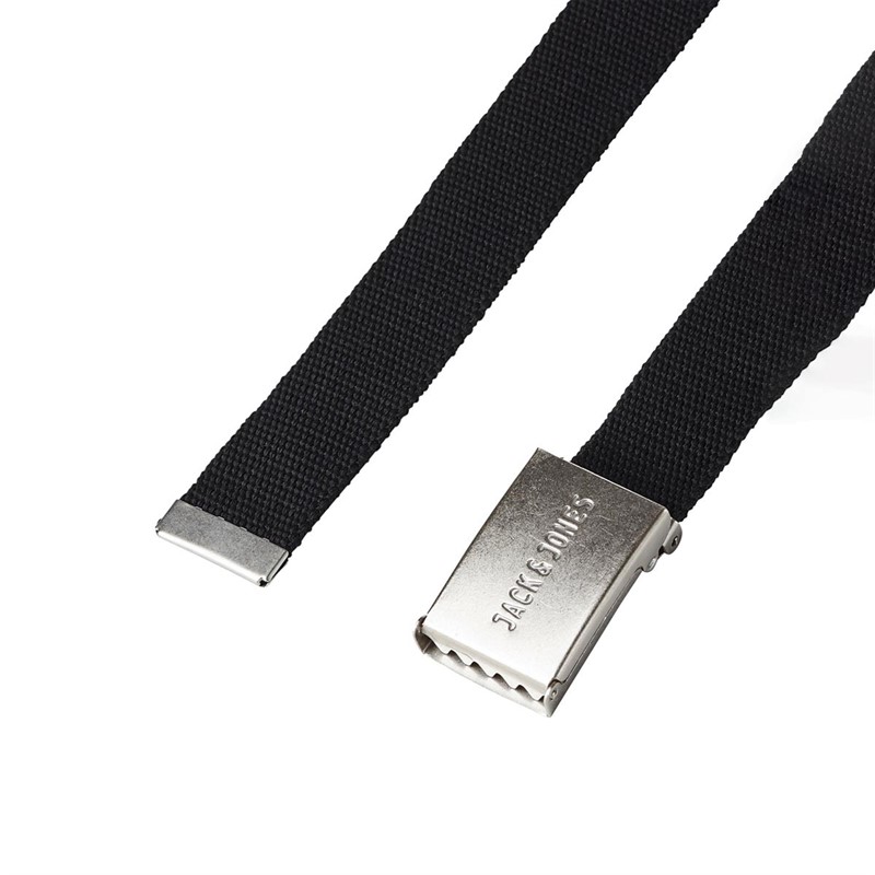 JACK AND JONES Męskie Solid Paski Czarny