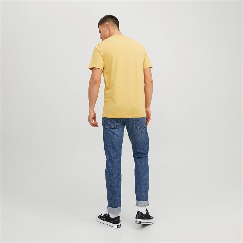 JACK AND JONES Heren Becs Shape T-shirts Lichtgeel