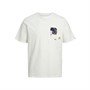 JACK AND JONES Jongens Tulum T-shirts Gemeleerd Wit