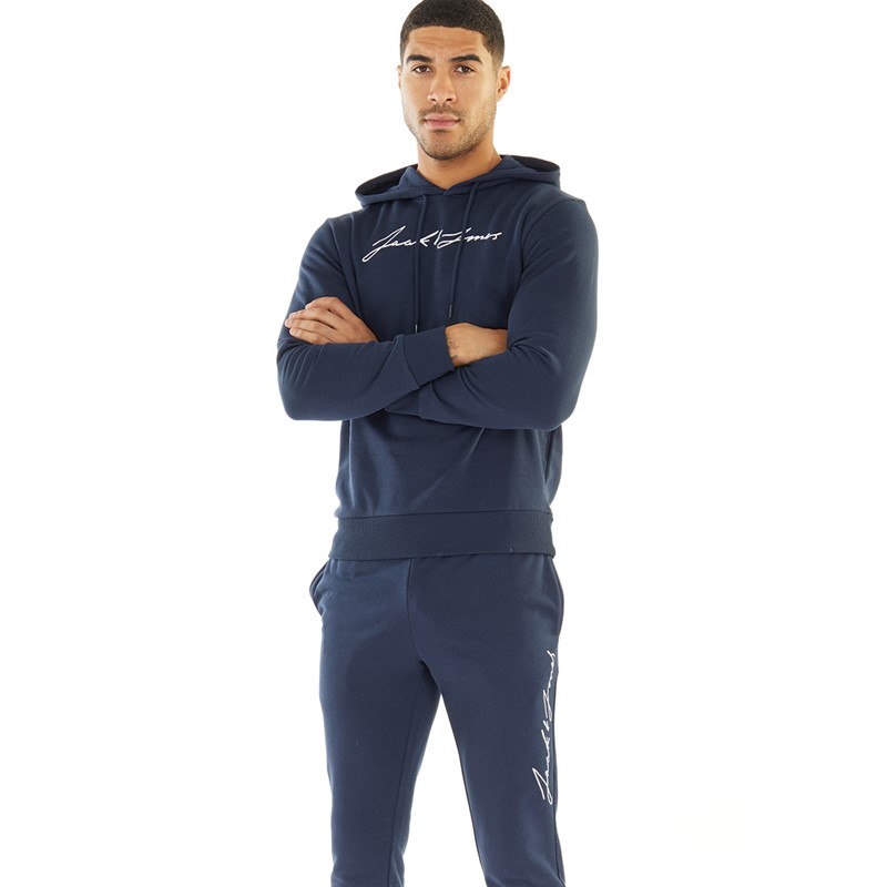 Buy JACK AND JONES Mens Jacks Tracksuit Navy Blazer/White