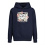JACK AND JONES Boys Becs Shape Sweat Hoodie Navy Blazer