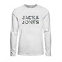 JACK AND JONES Boys Cotech Logo Long Sleeve T-Shirt White