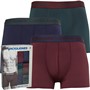 JACK AND JONES Mens Cress Microfiber Three Pack Trunks Port Royale/Darkeste Spruce/Navy Blazer