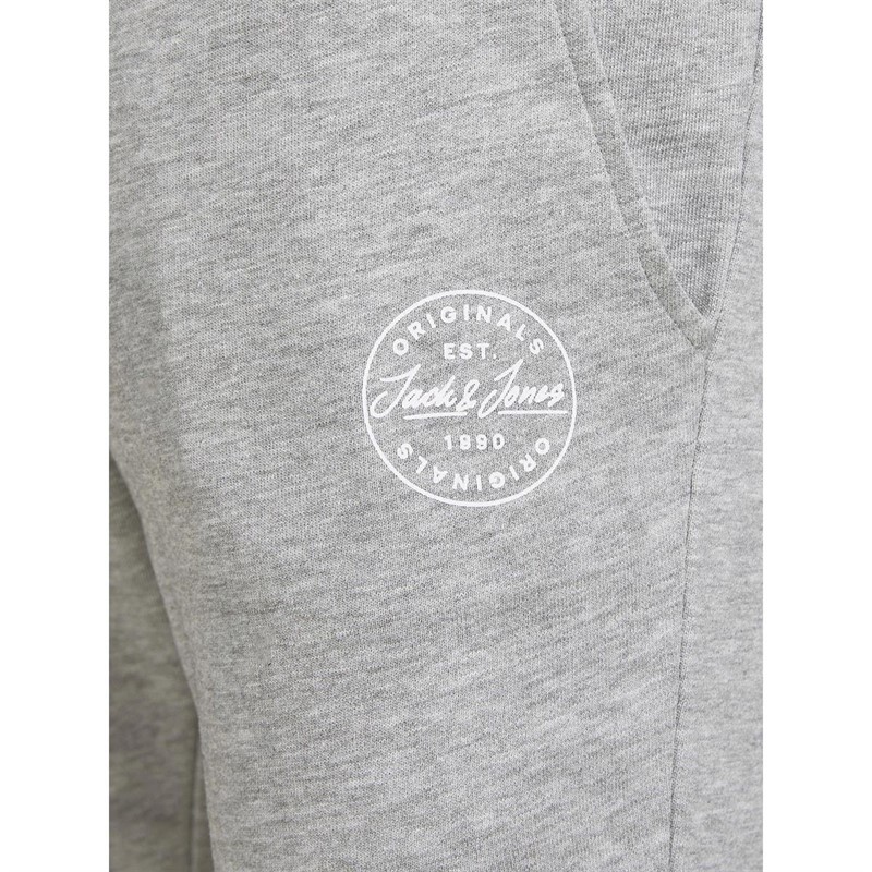 JACK AND JONES Mens Shark Jersey Shorts Light Grey Melange