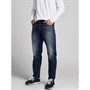 JACK AND JONES Heren Mike 711 Tapered jeans Middelblauw